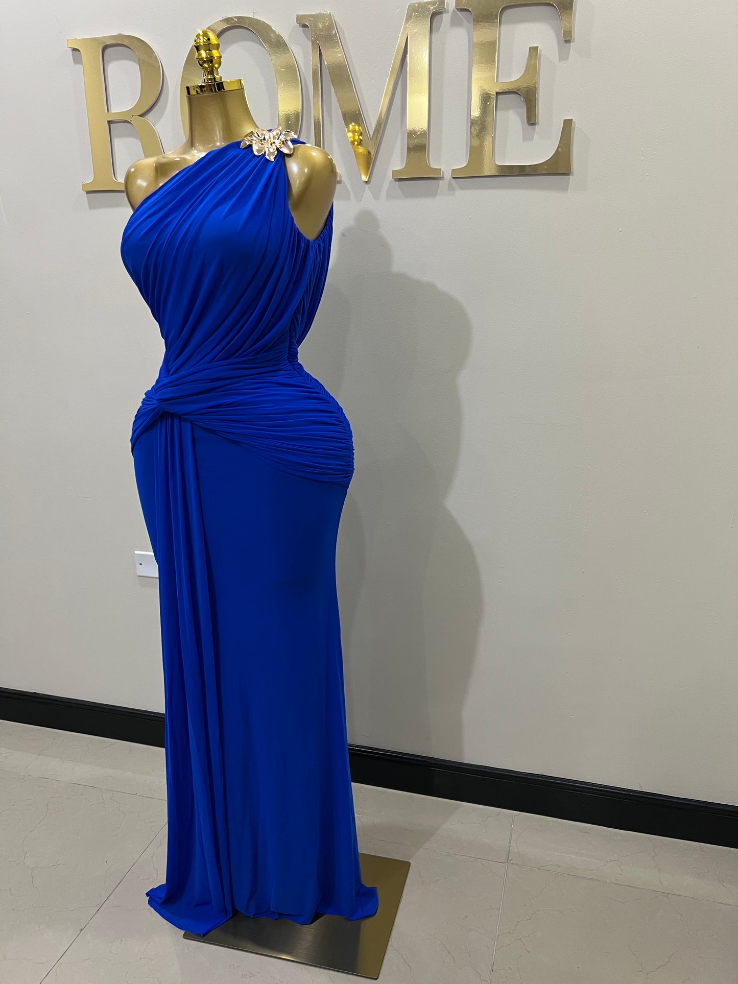 Michelle Petal Grace Dress (Bright Blue)