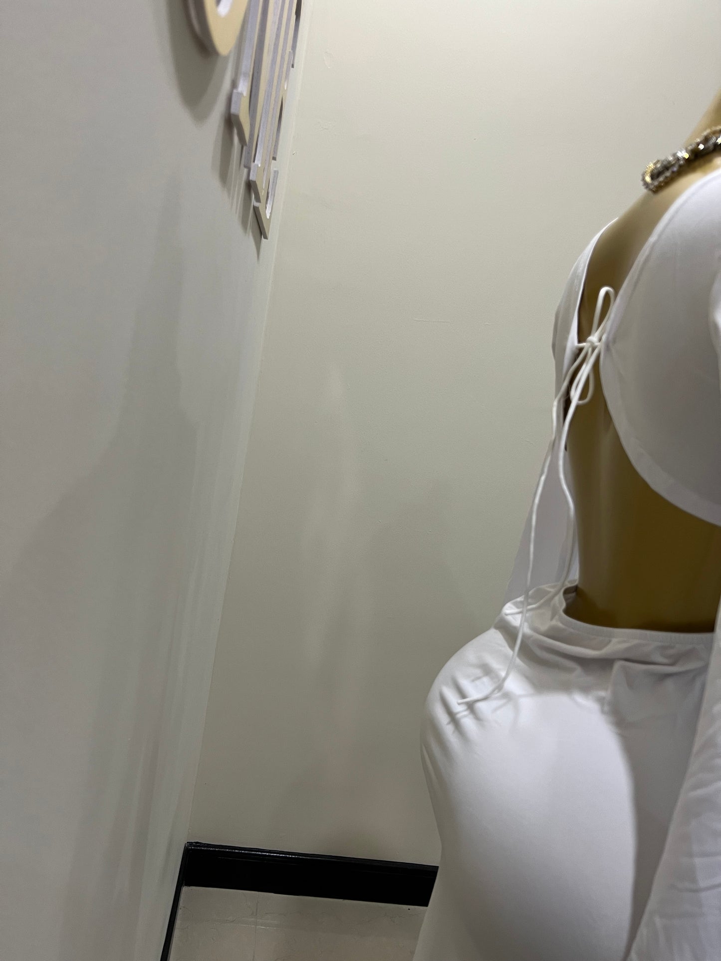 Christina Ruffle Dress (White)