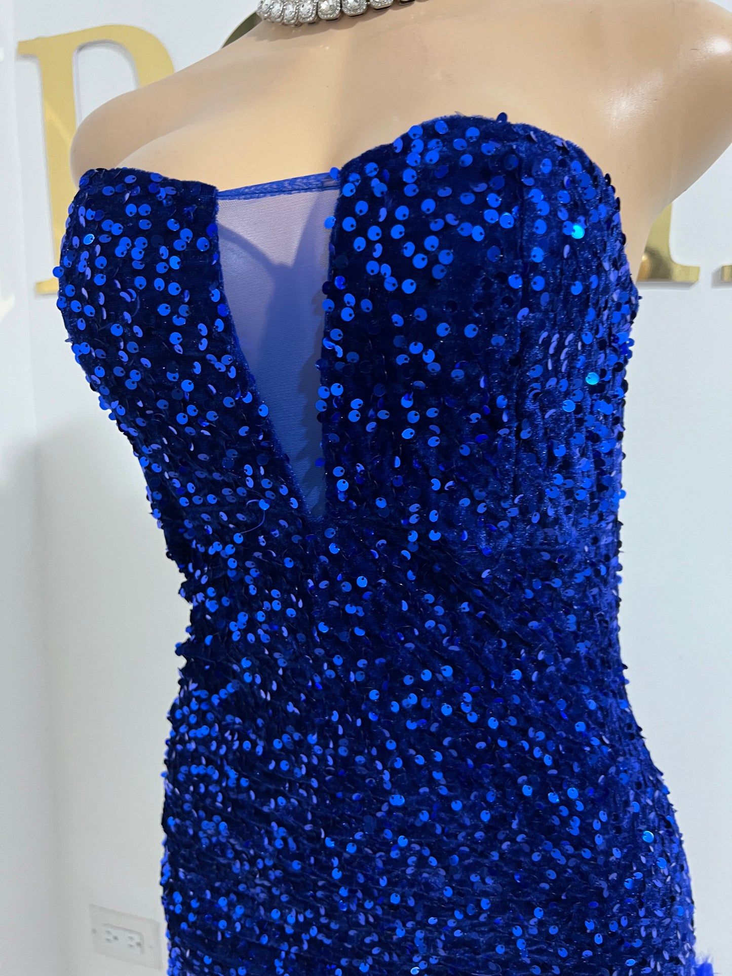Octavia X Feather Dress (Blue)