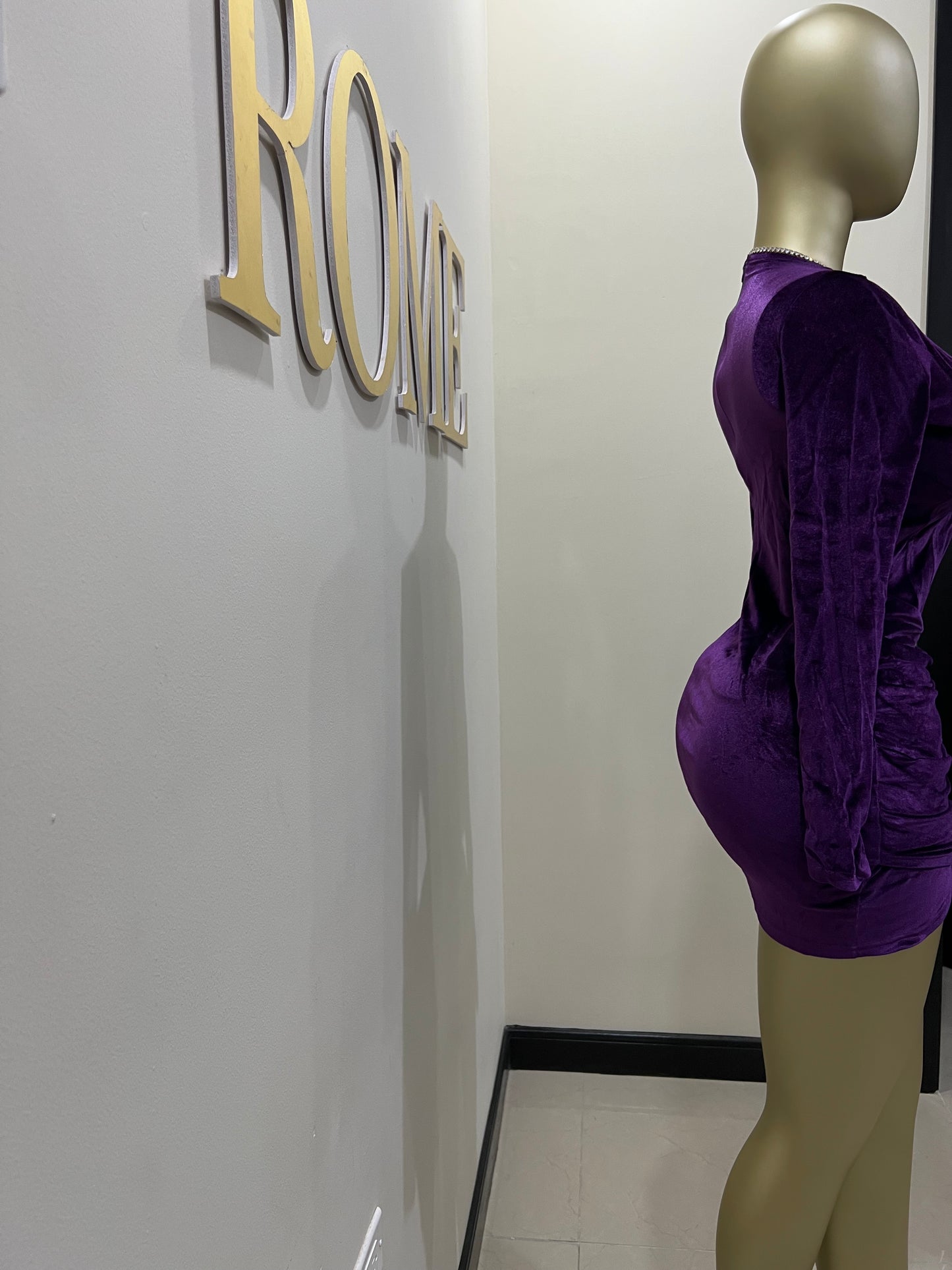 Adele Sweetheart Dress (Purple)