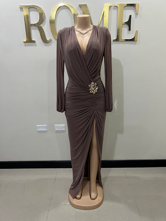 Michelle Sim Dress (Brown)