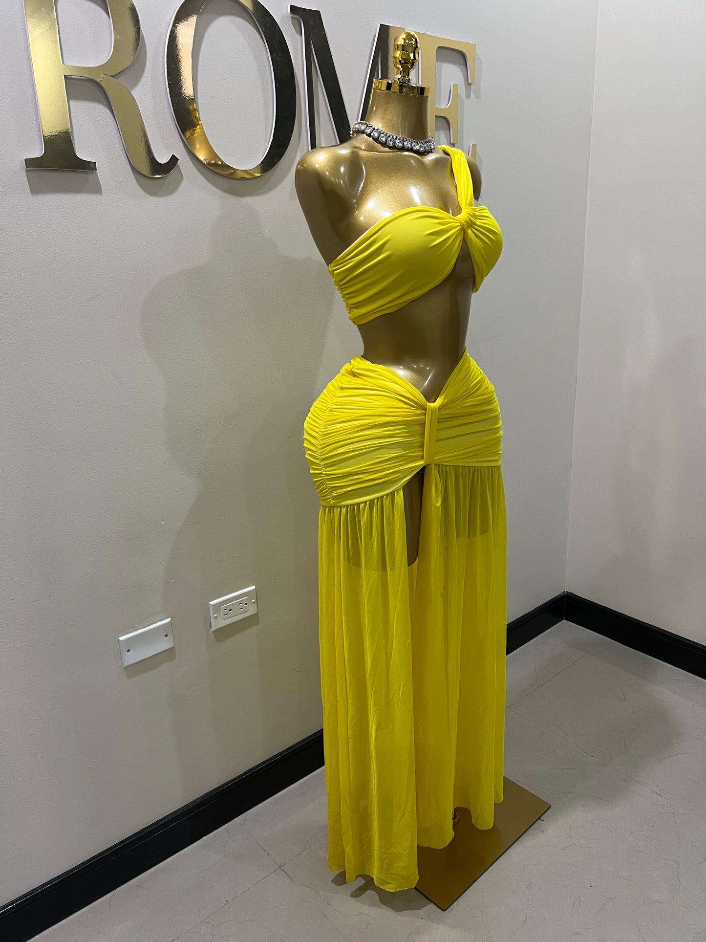 Emma Giselle Skirt Set (Yellow)