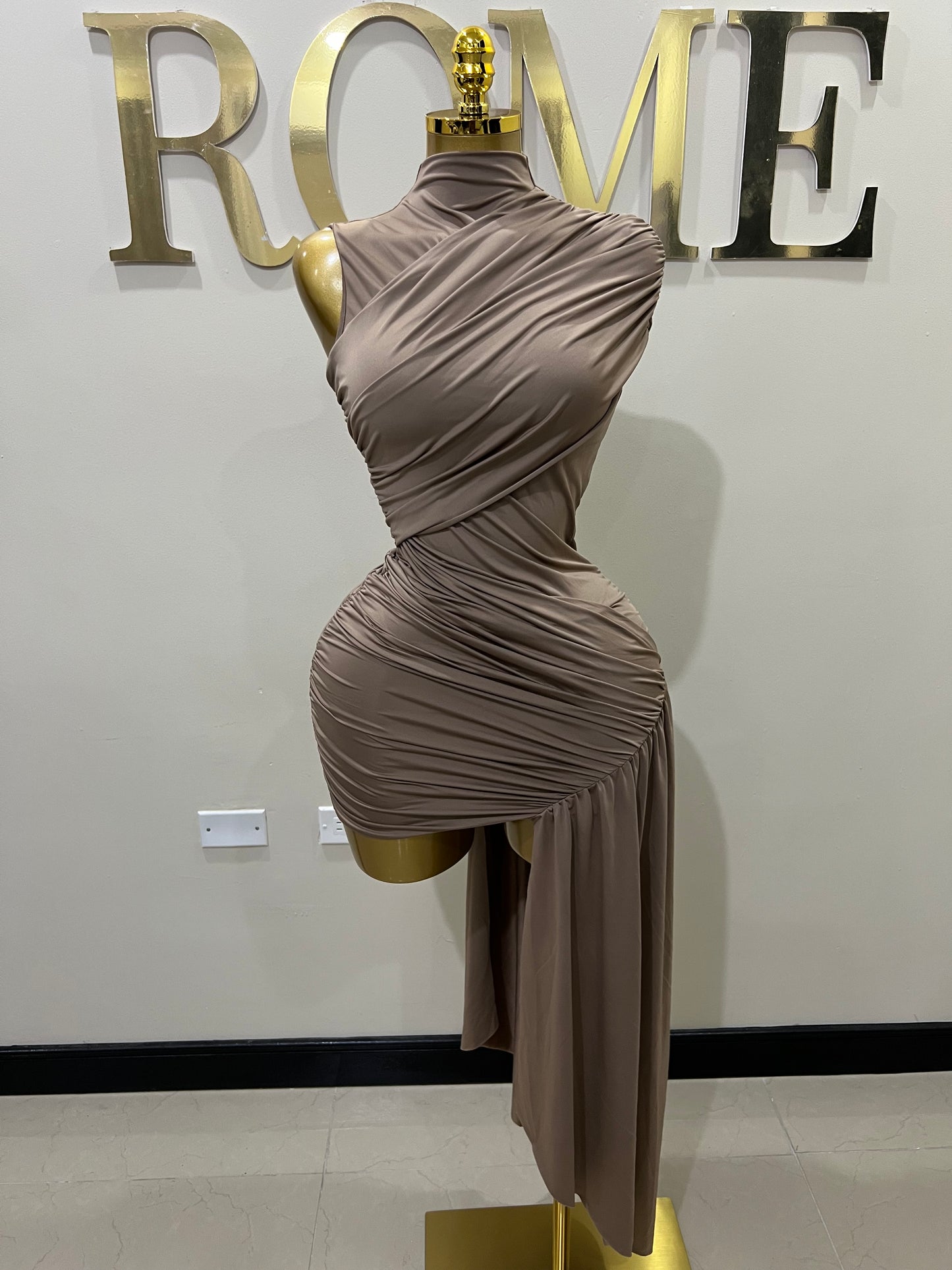 Samira Allegra Dress (Brown)