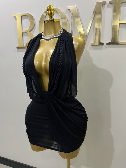 Cassie Rope Dress (Black)