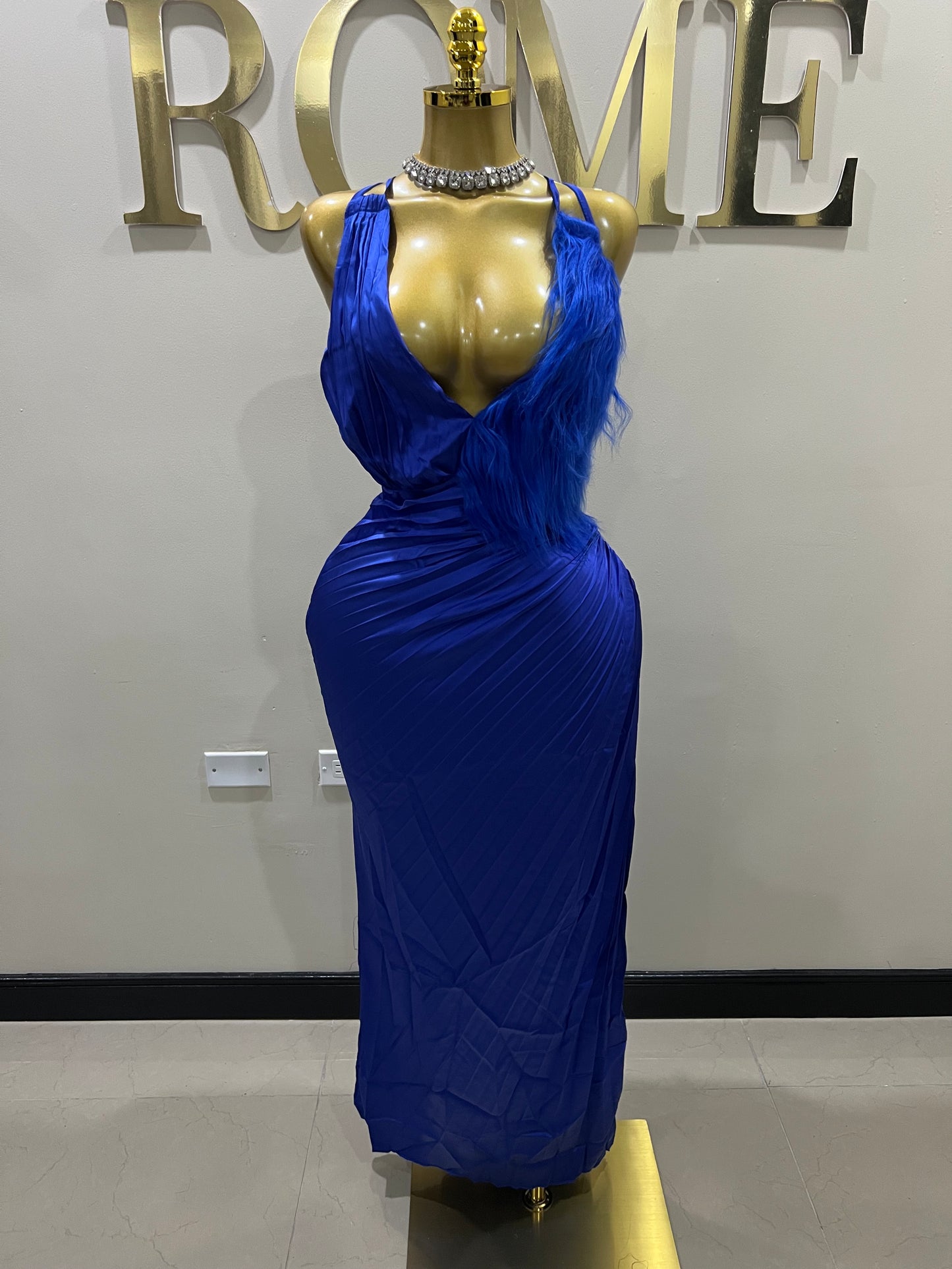 Carli Slay Dress (Blue)