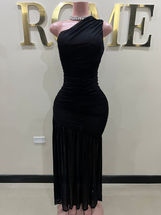 Michelle Mesh Dress (Black)