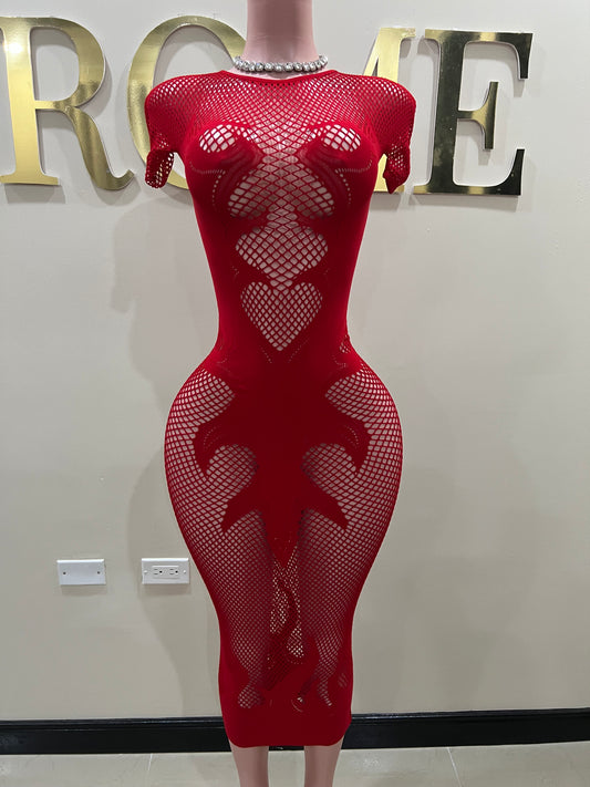 Fire Tights Dress (Red)