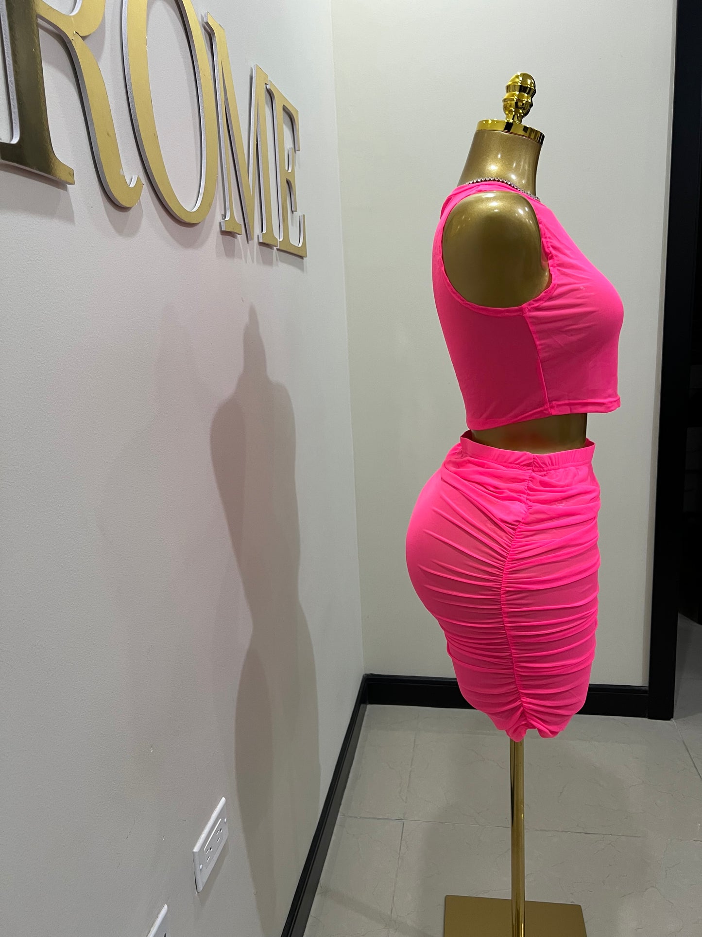 Skylar Mesh Skirt Set Cover Up