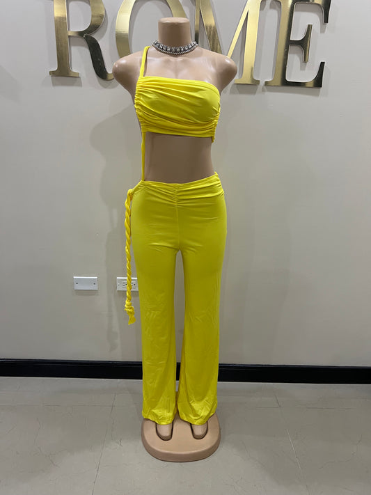 Emma Giselle Jumpsuit (Yellow)
