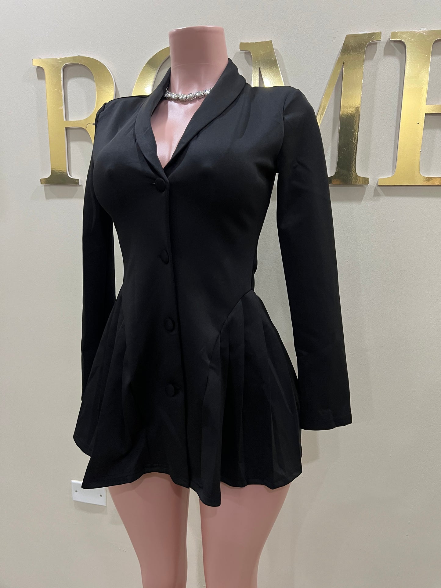 Jodie Mini Dress (Black)