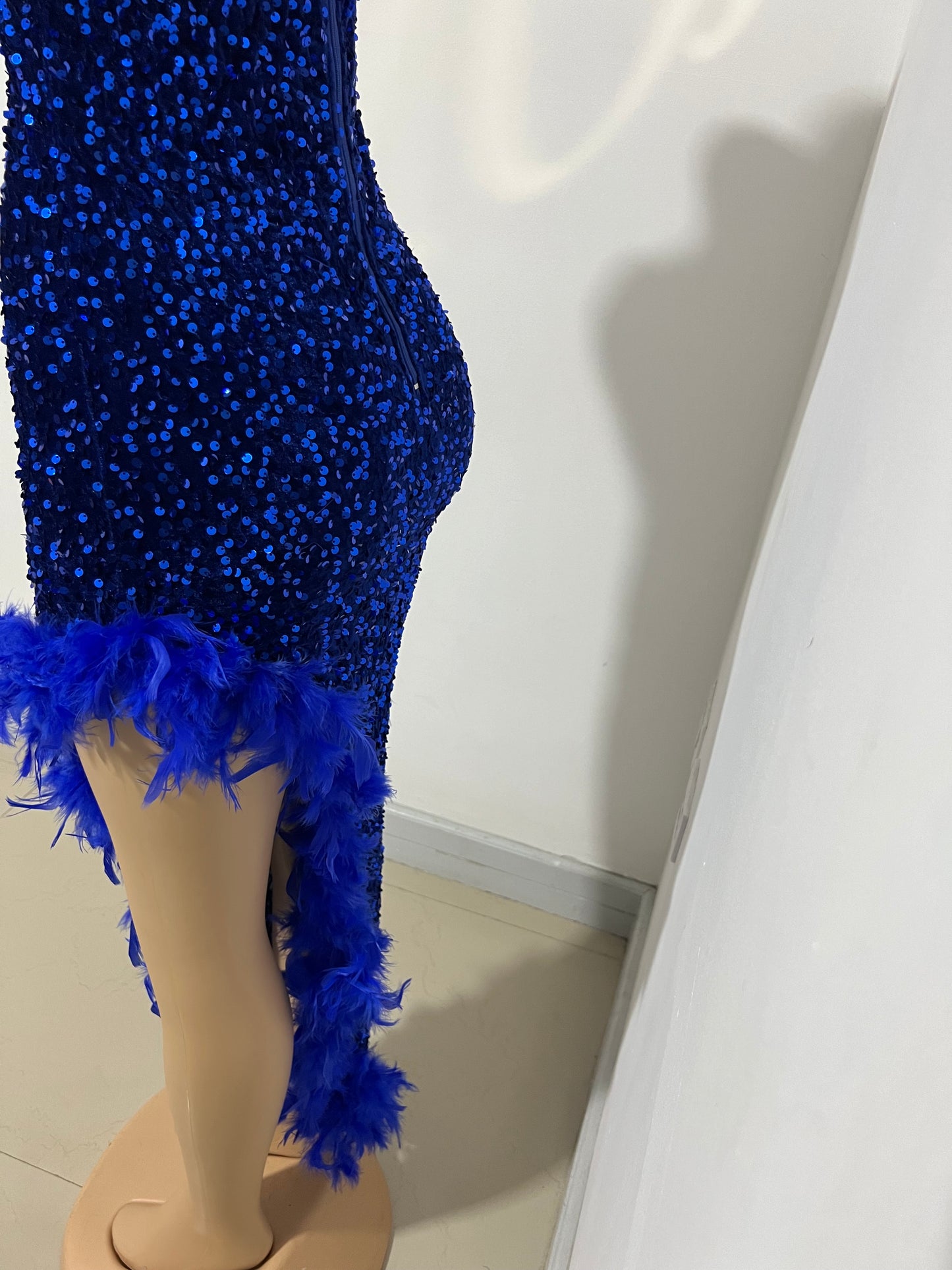 Octavia X Feather Dress (Blue)