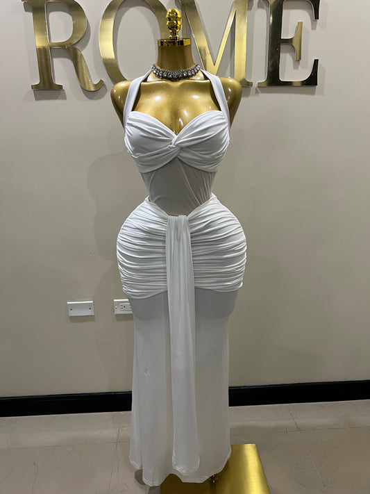 Sweetheart Nara Dress (White)