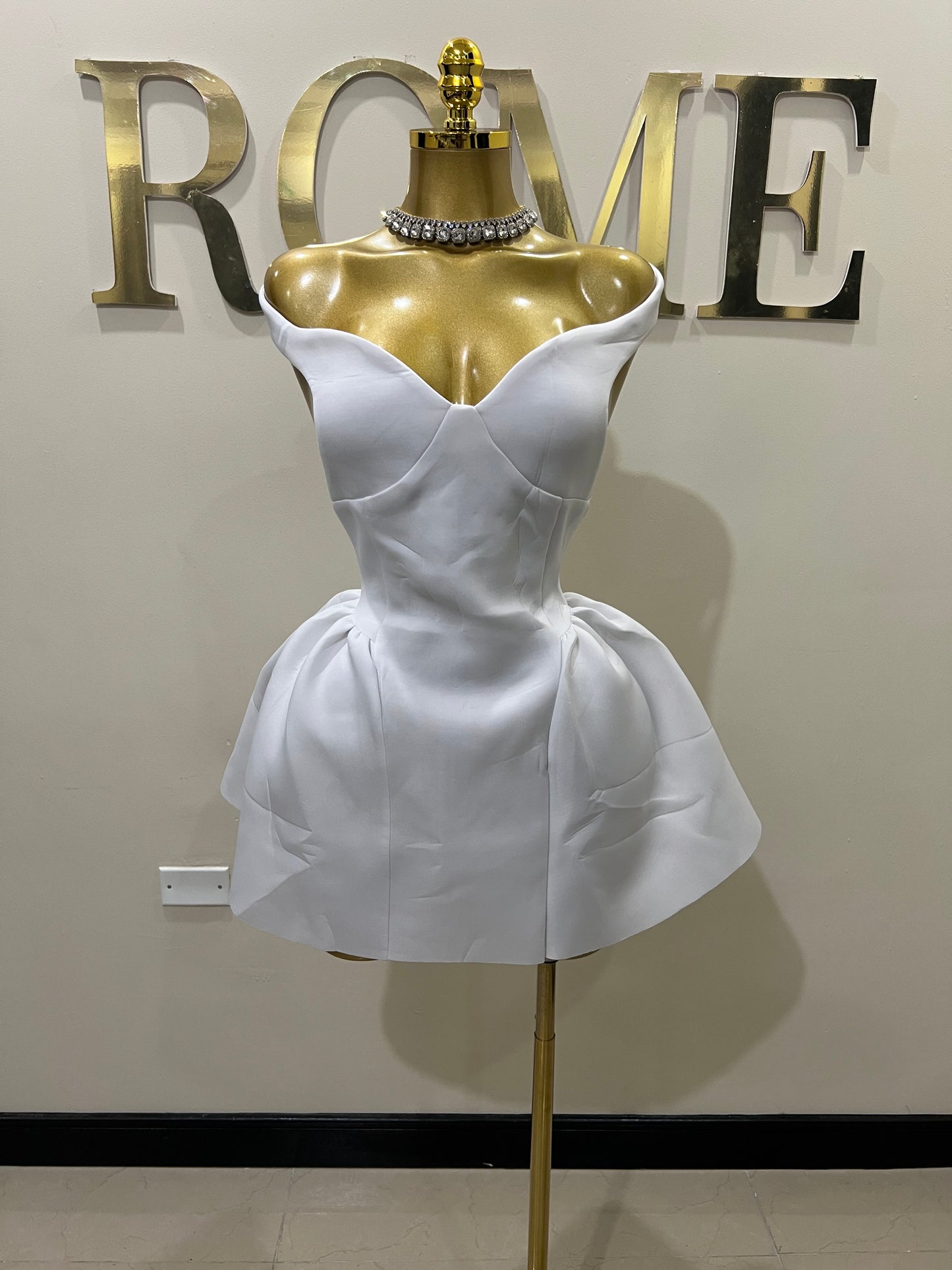 Francesca Diana Dress (White)