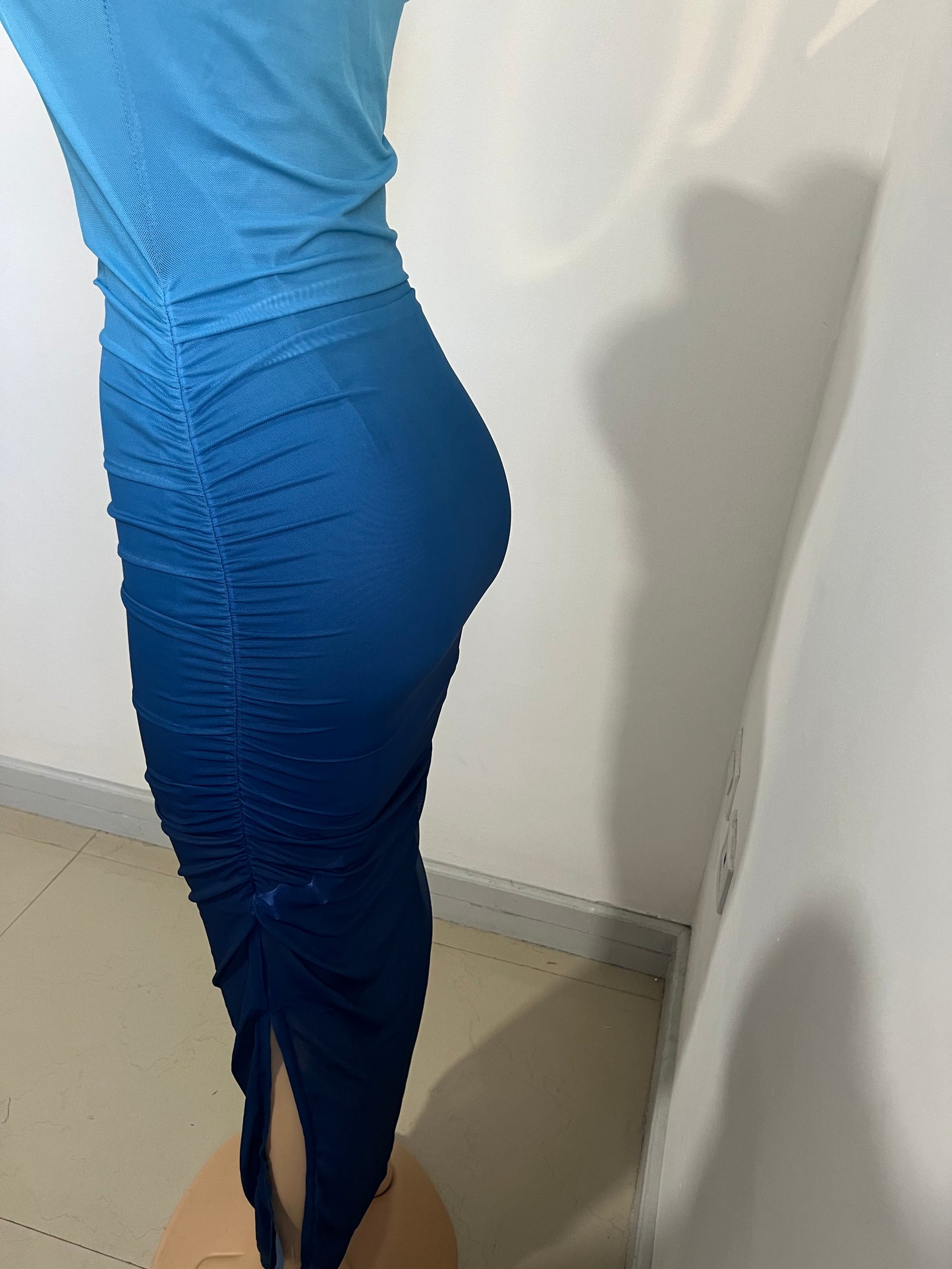 Toya Carli Mesh Dress (Blue Gradient)