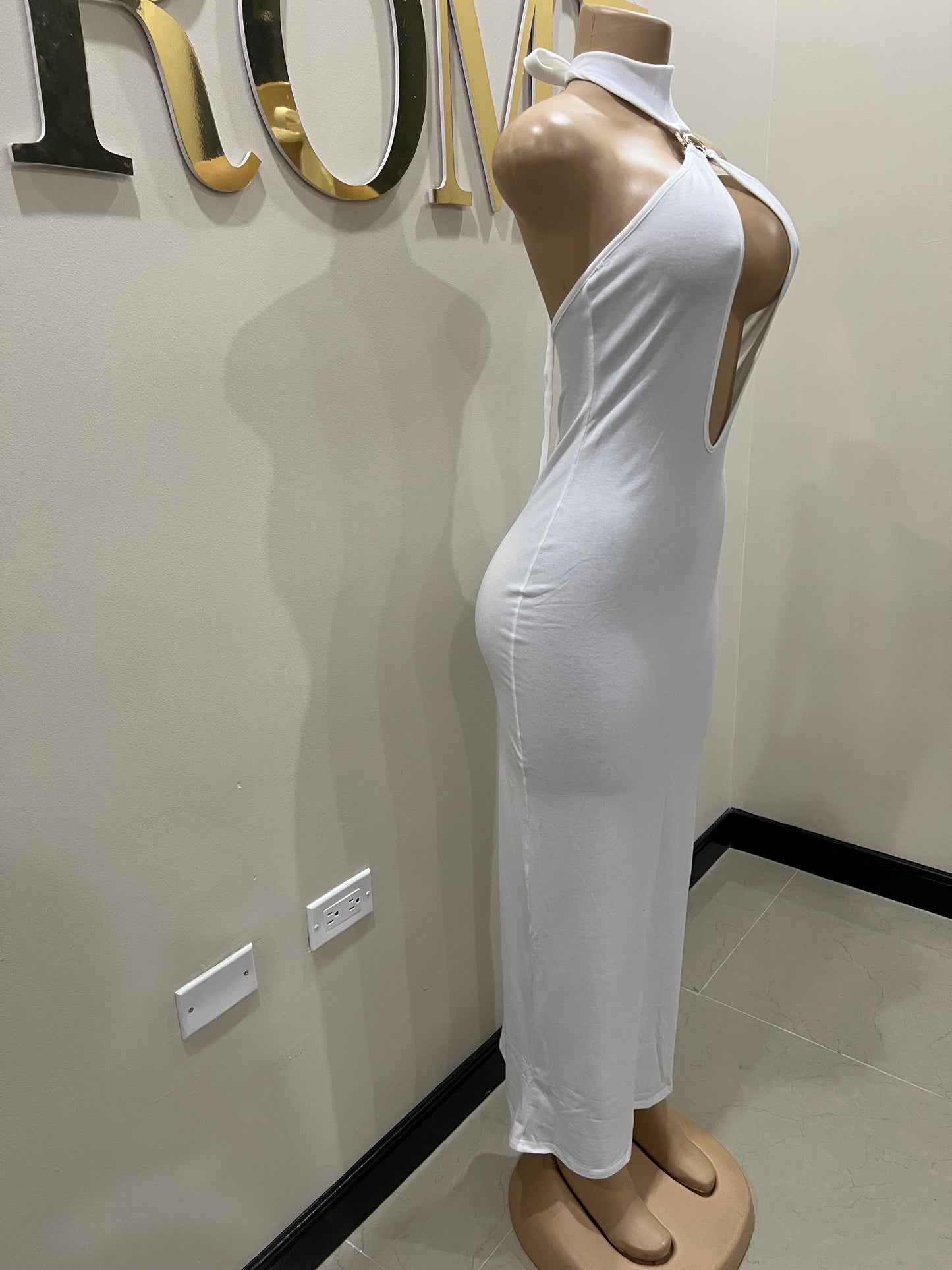 Kim Slay Seashell Dress (White)