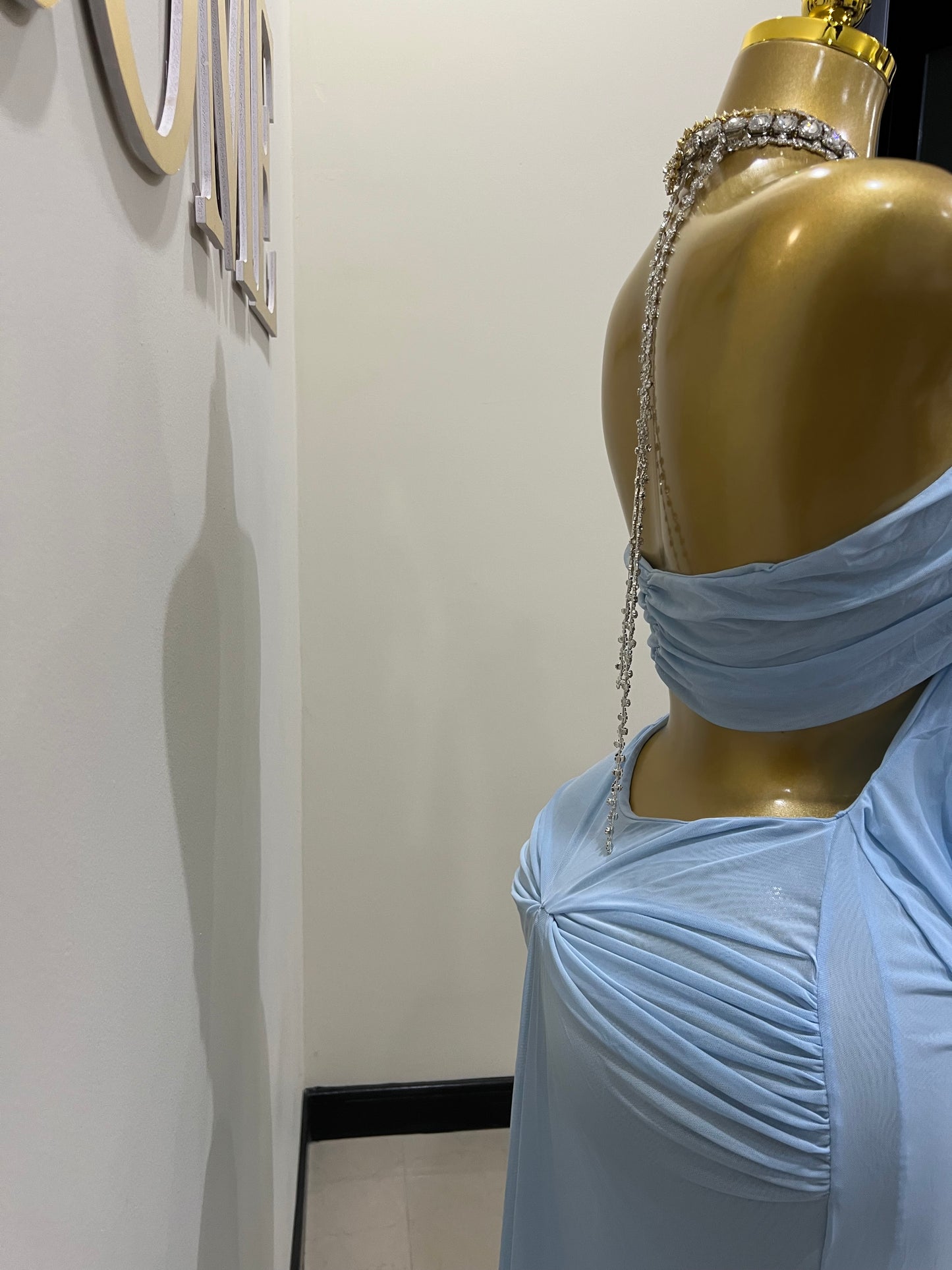 Kim Mesh Dress (Blue)