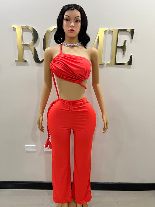 Emma Giselle Jumpsuit (Orange)