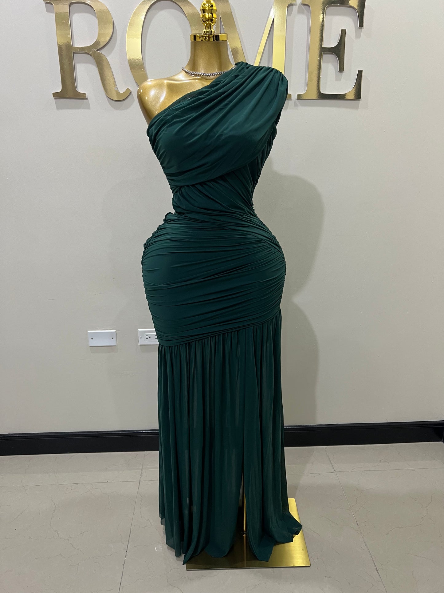 Michelle Aviv Split Dress (Green)