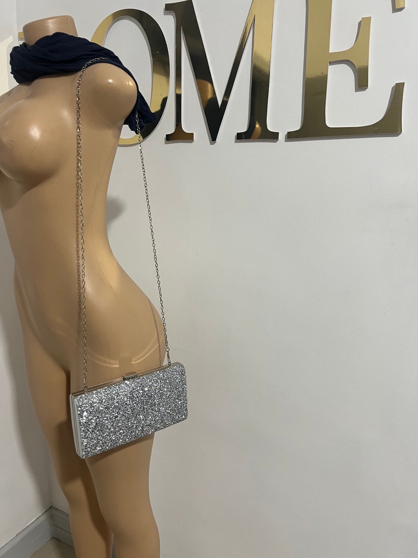 Onyx Sparkle Bag (Silver)