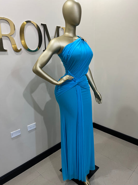Michelle Petal Grace Dress (Blue)