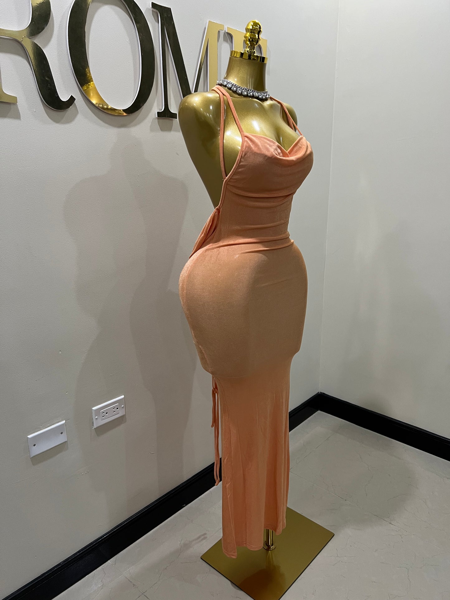 Carey True Dress (Orange)