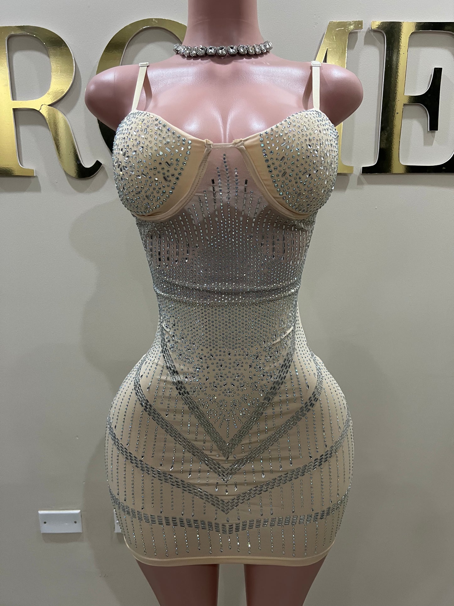 Star Crystal Dress (Nude)