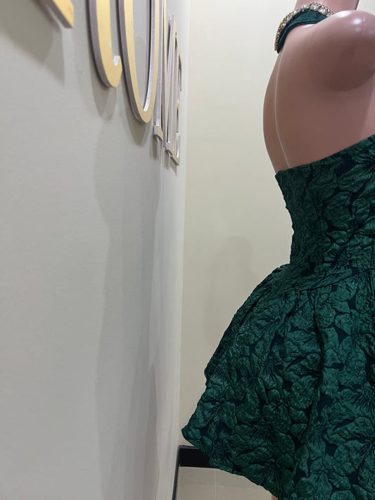 Diana Textured Dress (Green)