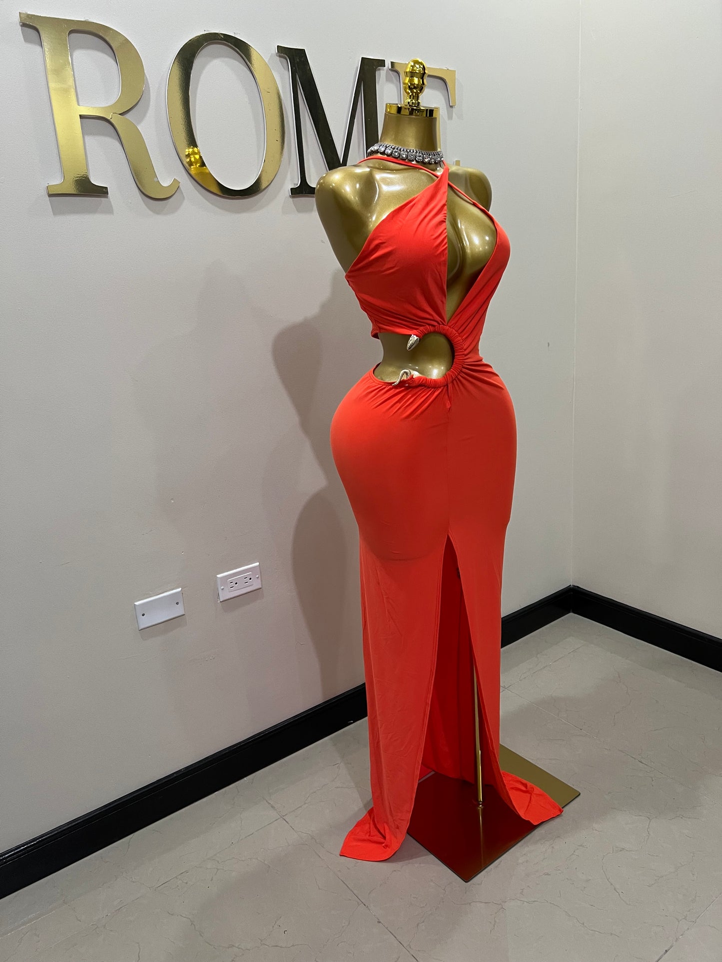 Snake Ming Dress (Orange)