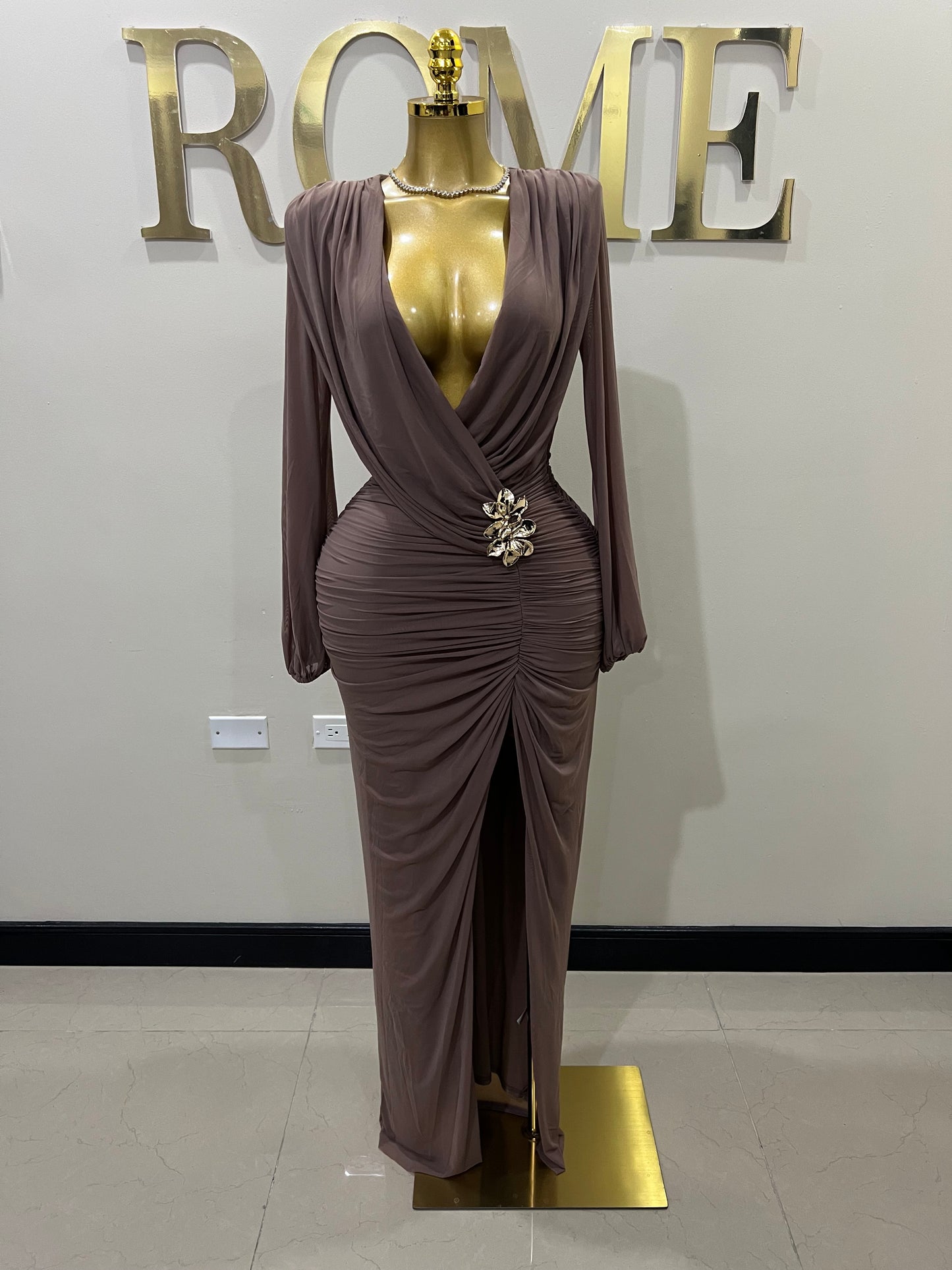 Michelle Sim Dress (Brown)