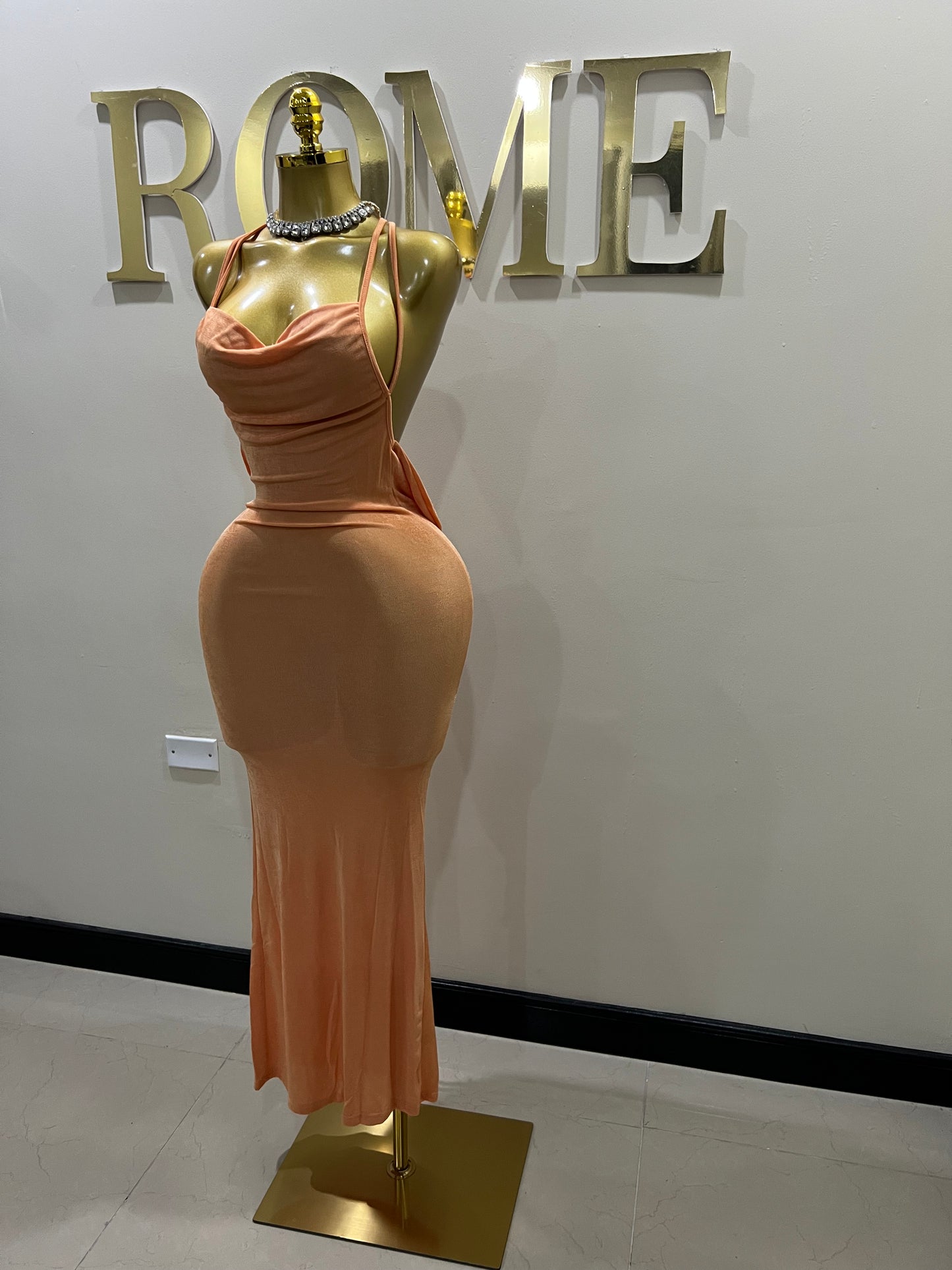 Carey True Dress (Orange)