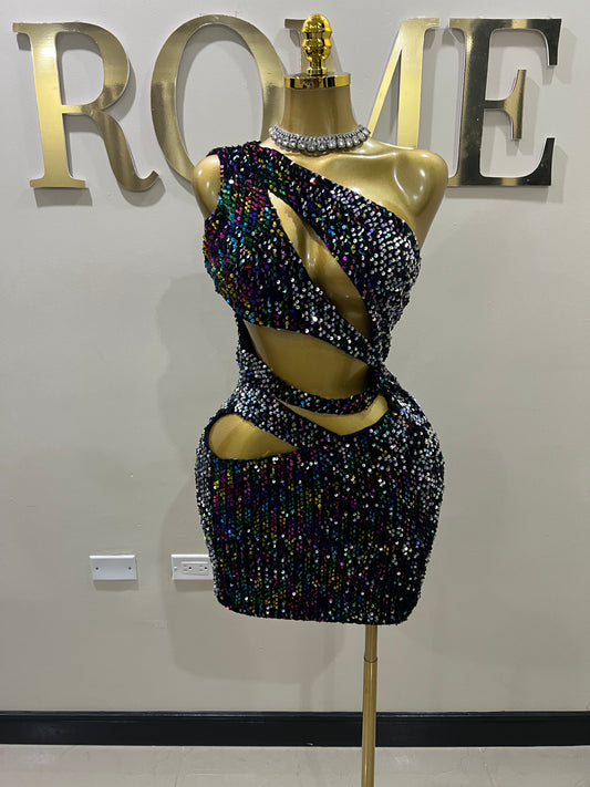 Ibiza Sequin Dress (Multi-color)
