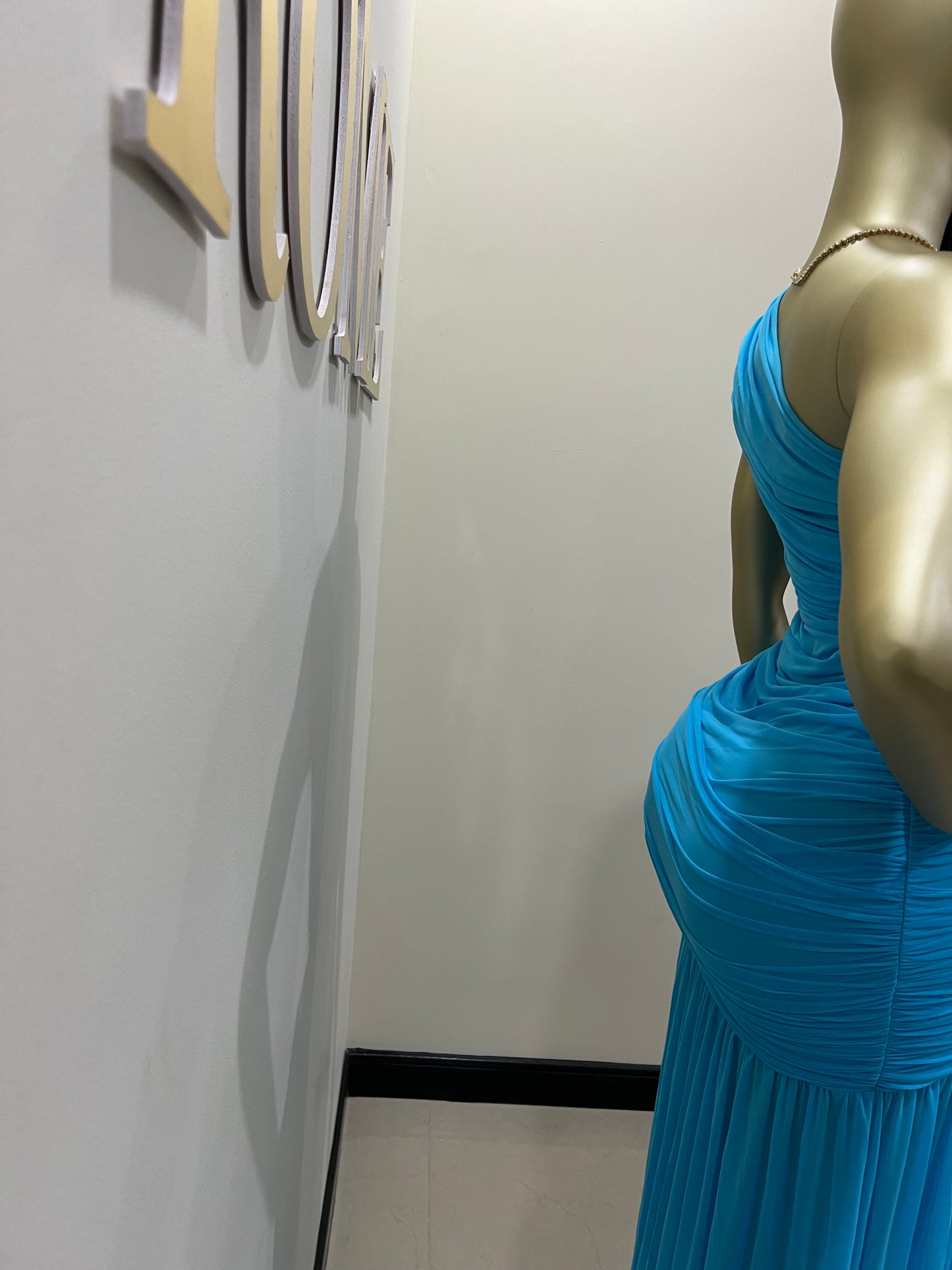 Michelle Grace Chain Dress (Blue)