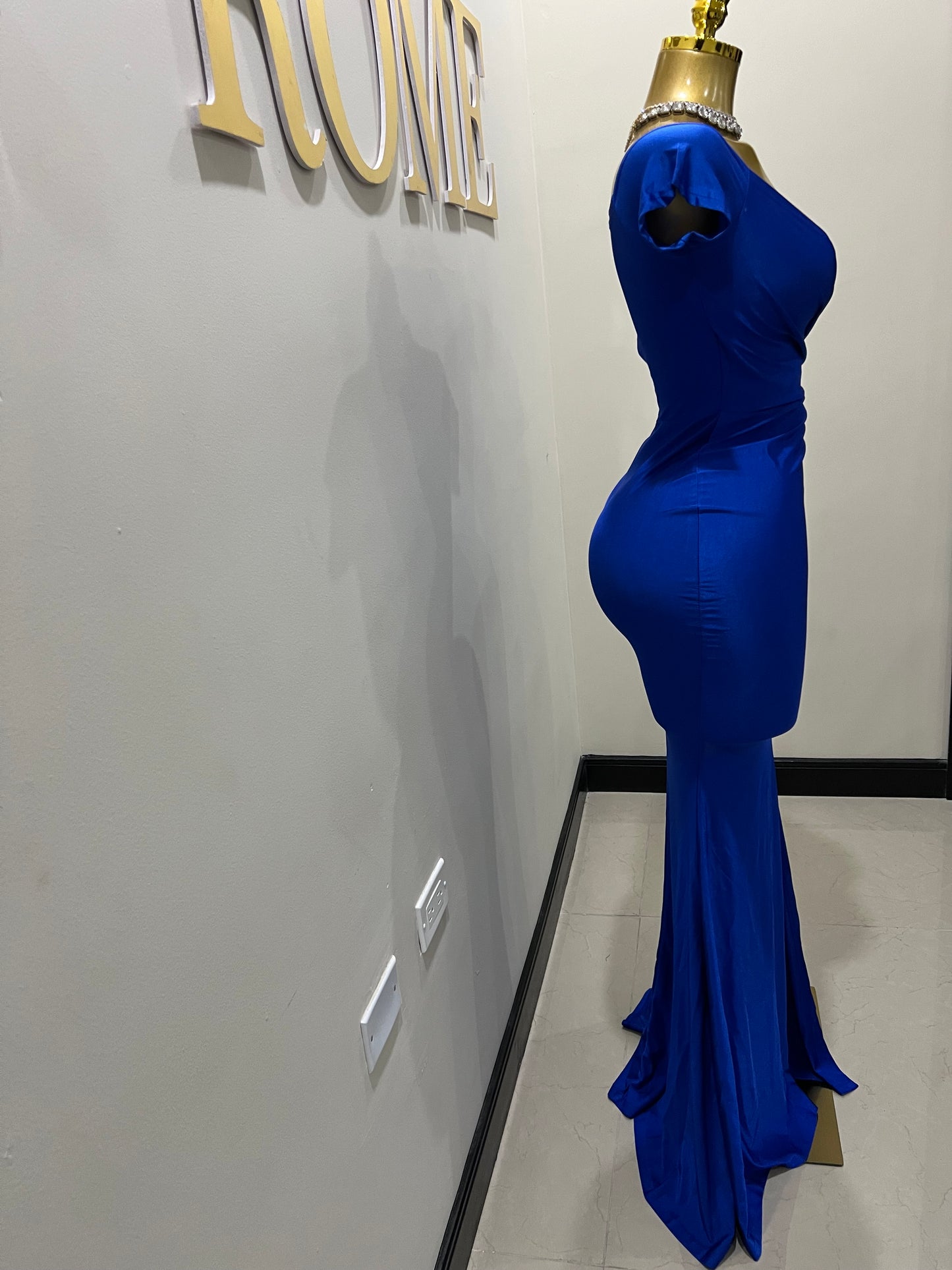 Kerry Short Sleeve Dress (Blue)