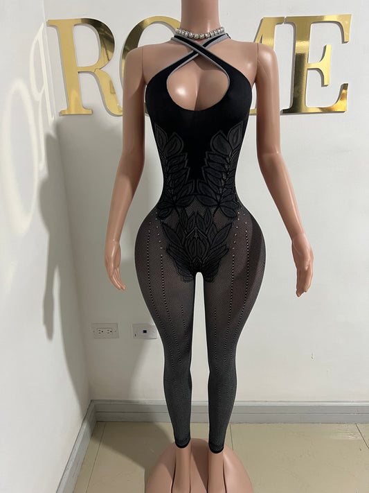 Swan X Tights Jumpsuit (Black)