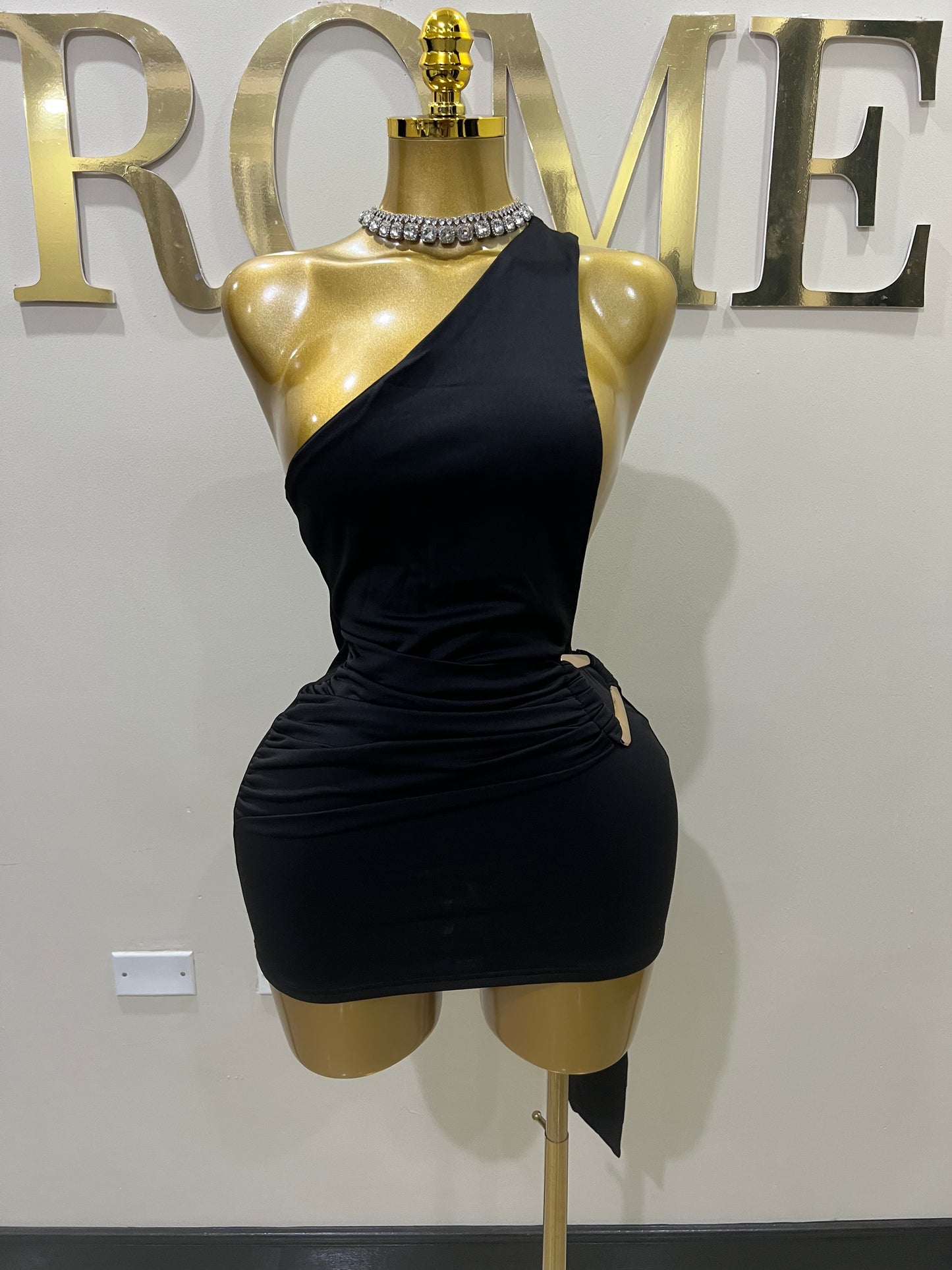 Angle Super Mini Allegra Dress (Black)