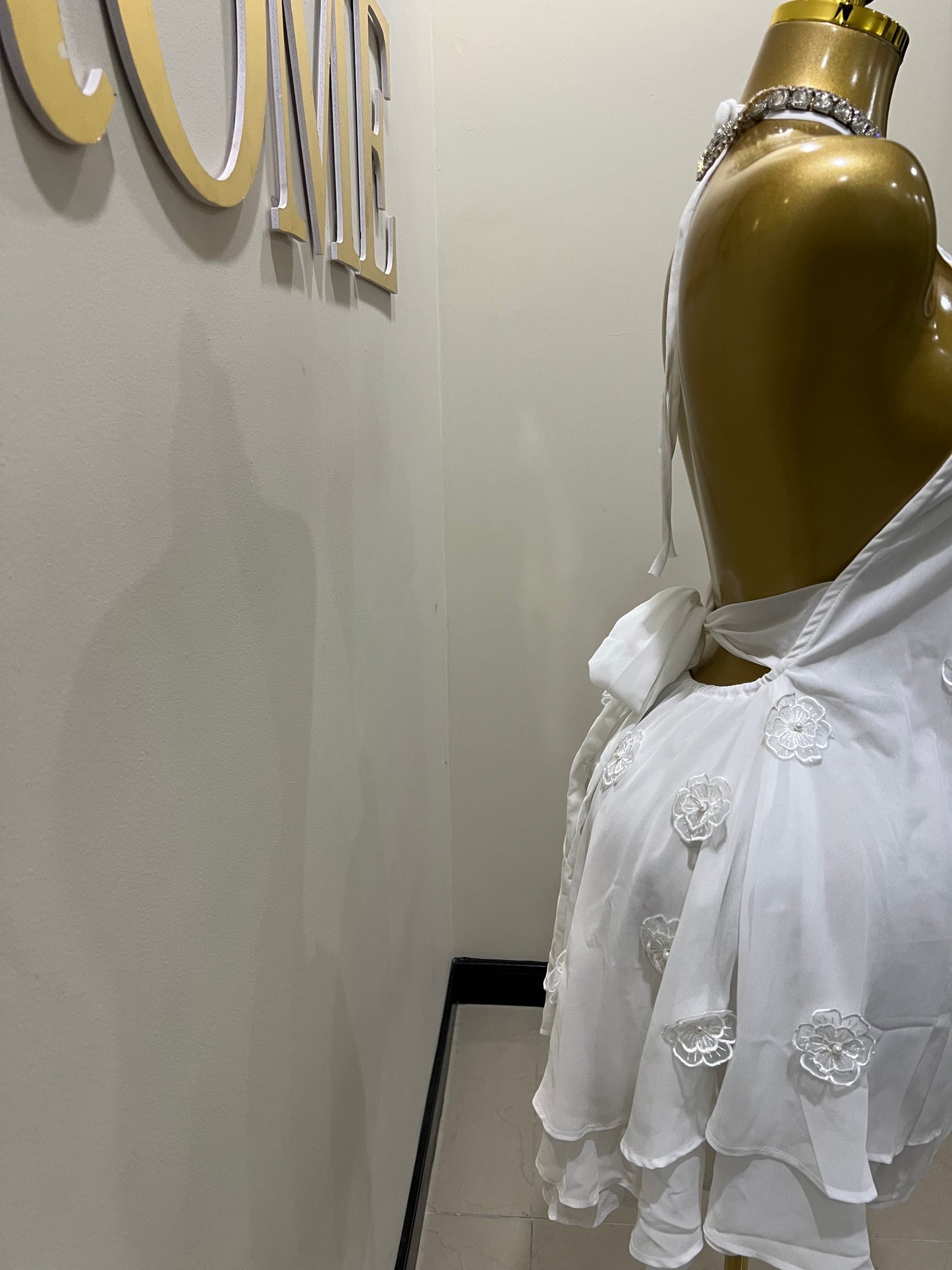 Rumi Petal Dress (White)