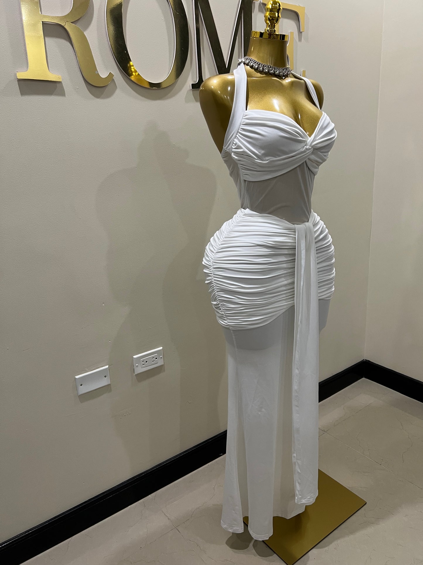 Sweetheart Nara Dress (White)