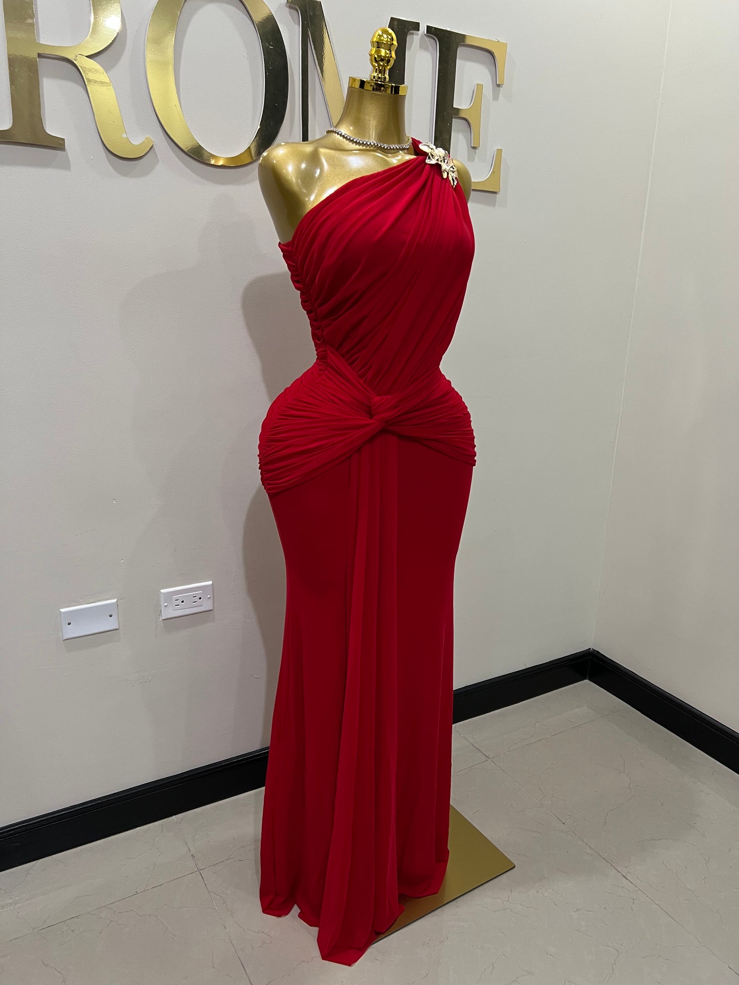 Michelle Petal Grace Dress (Red)