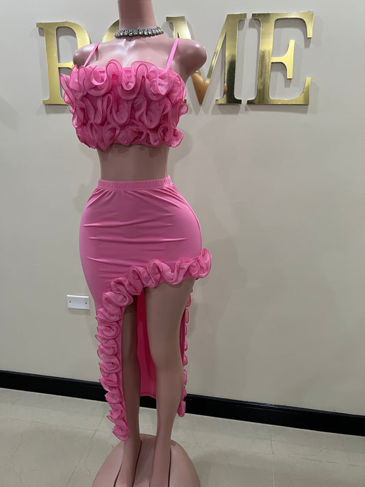 Bloom Skirt Set (Pink)