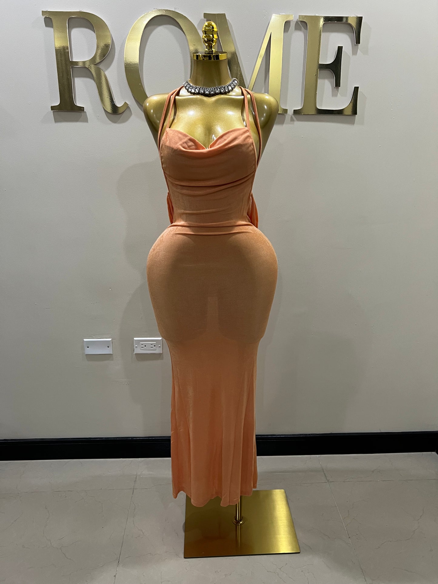 Carey True Dress (Orange)