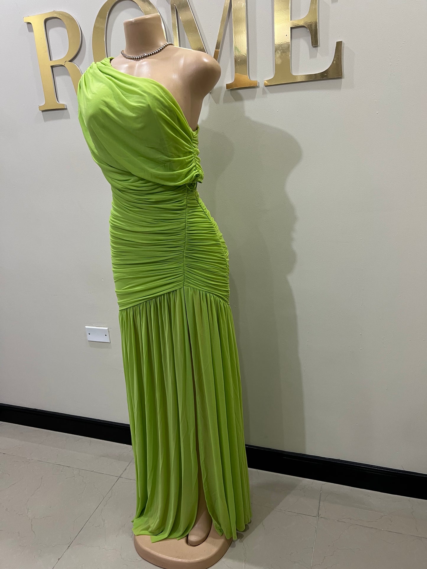 Michelle Tiana Split Dress (Green)