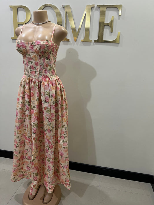 Princess Diana Floral Laced Garden Dress