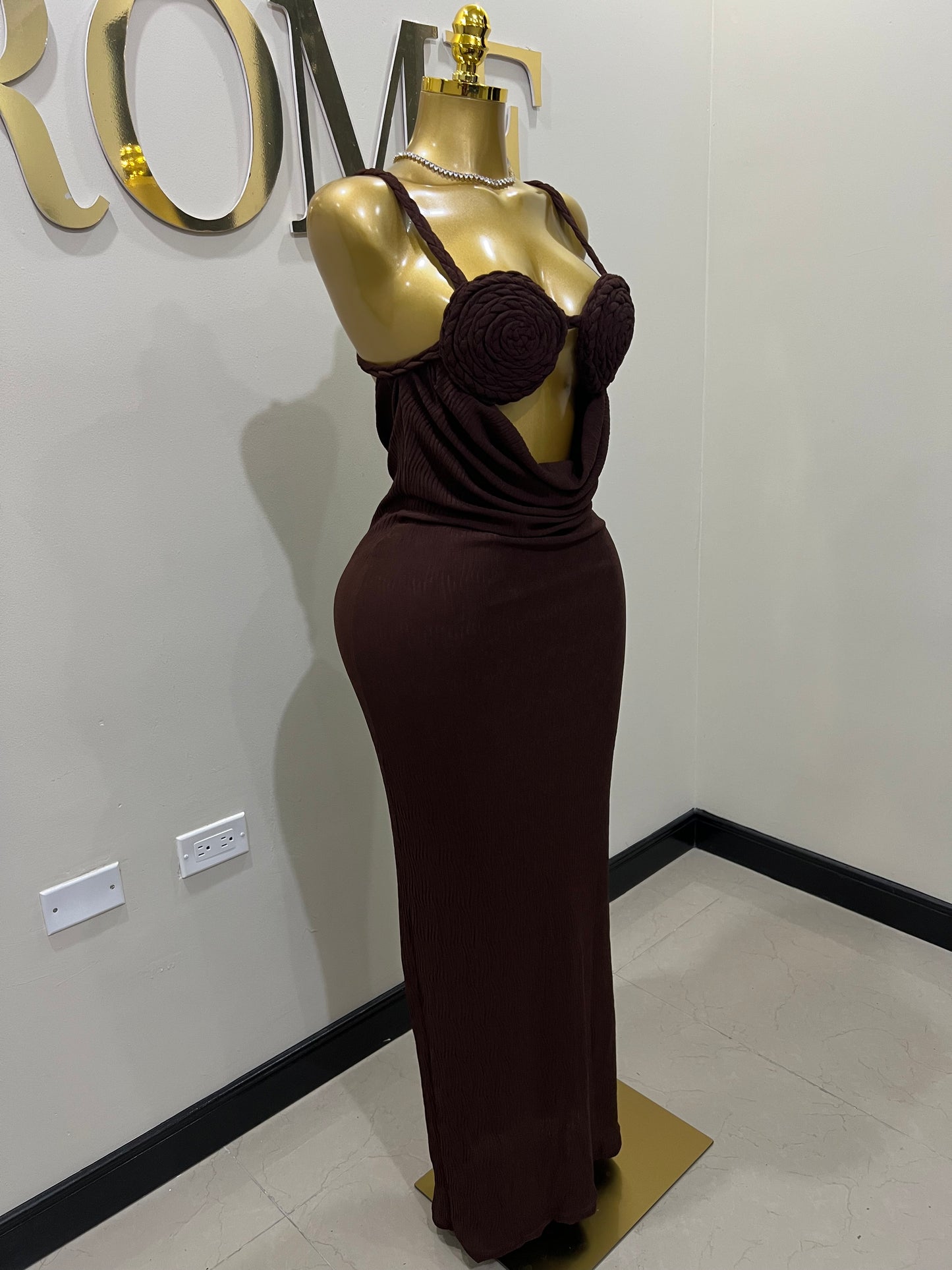 Cocoa Athena Rope Dress (Brown)