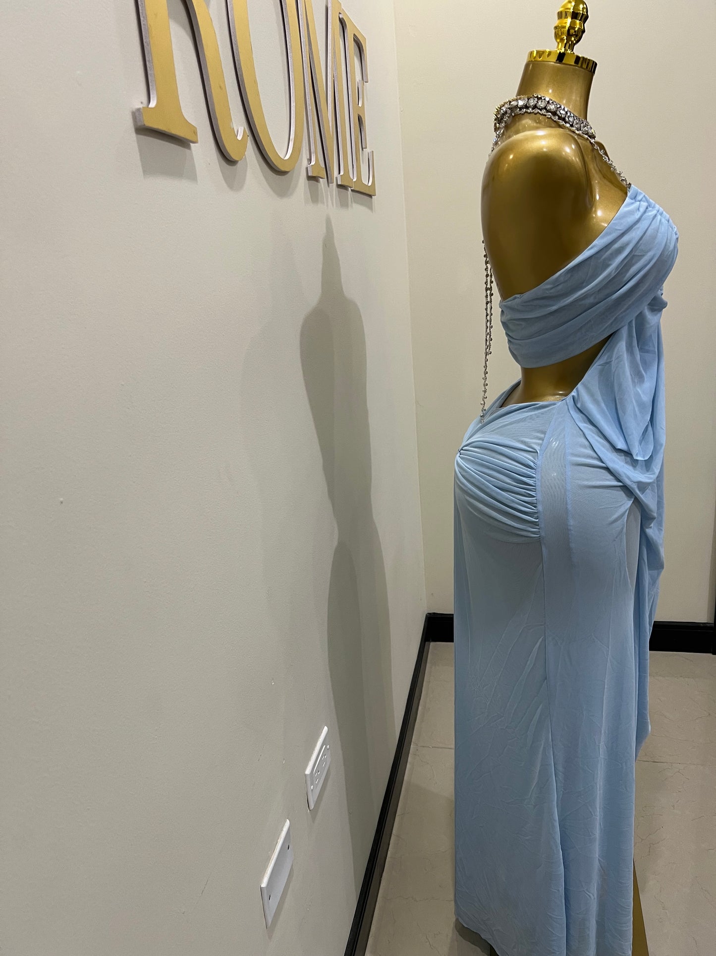 Kim Mesh Dress (Blue)