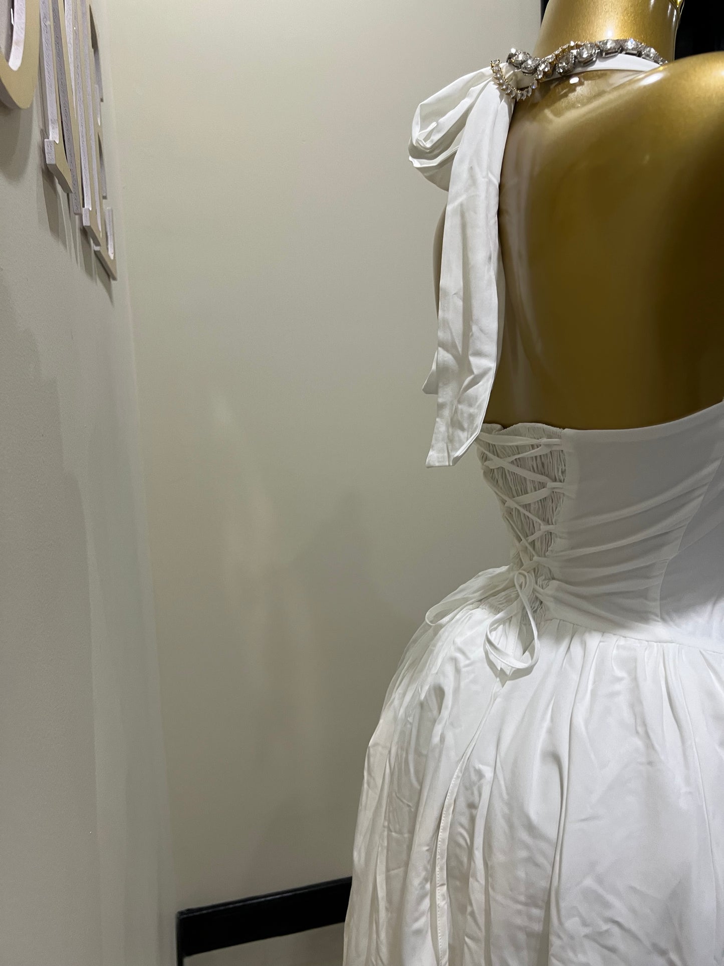 Diana Halter Dress (White)