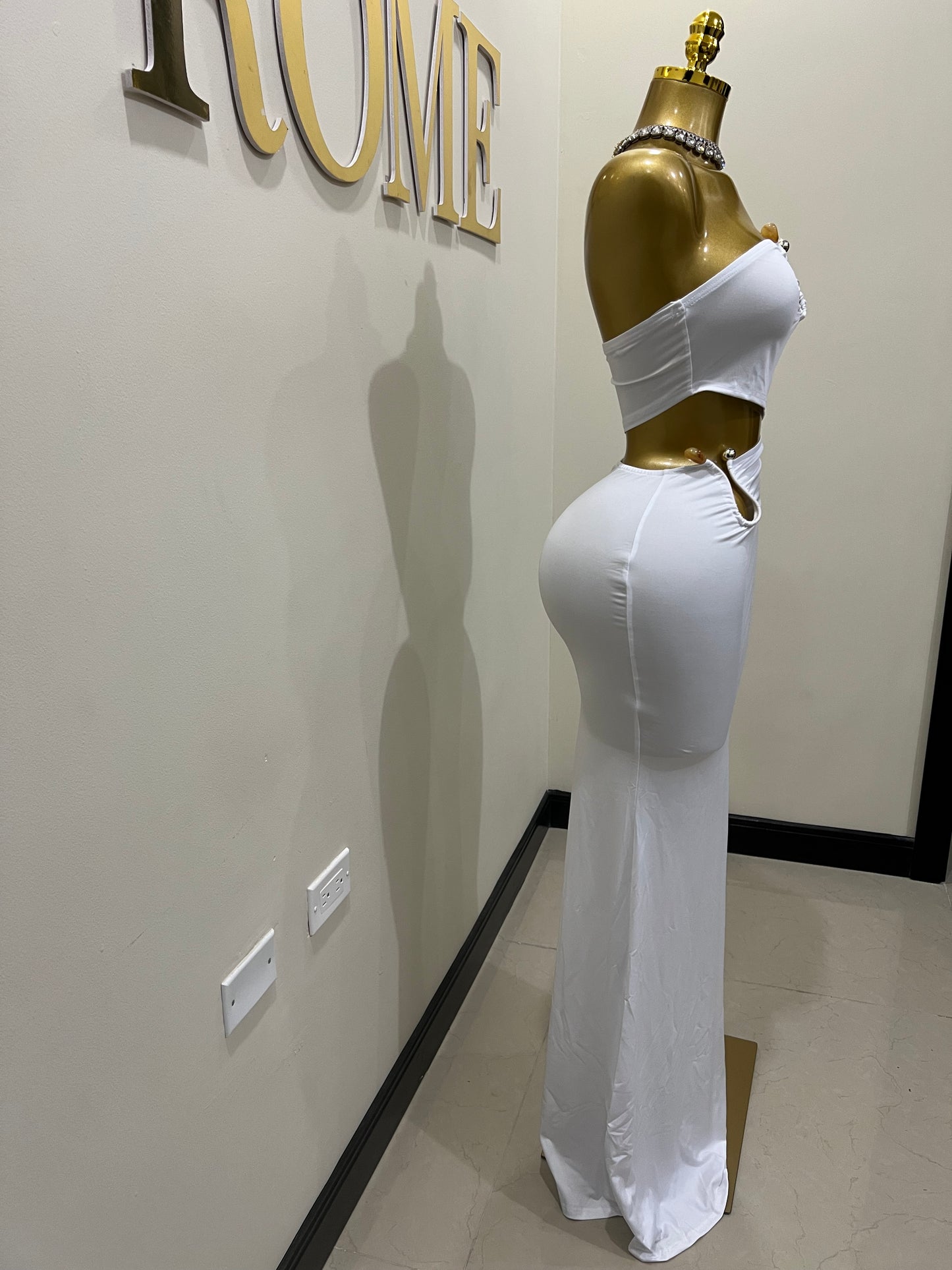 Ming Stone Dress (White)