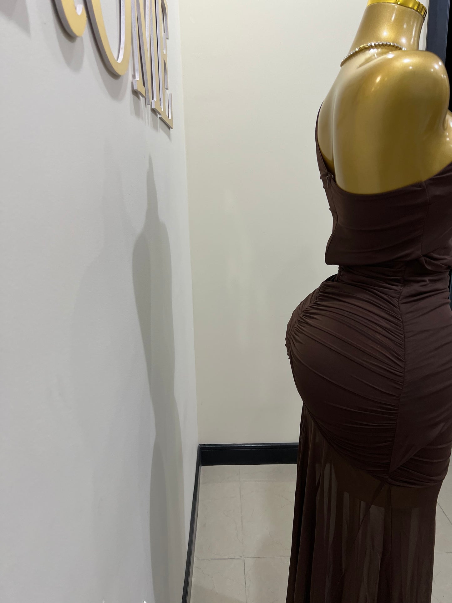 Celest Dress (Brown)