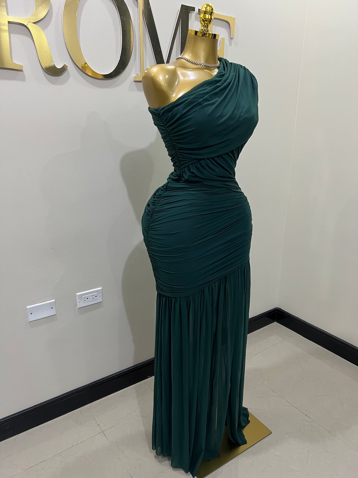 Michelle Aviv Split Dress (Green)