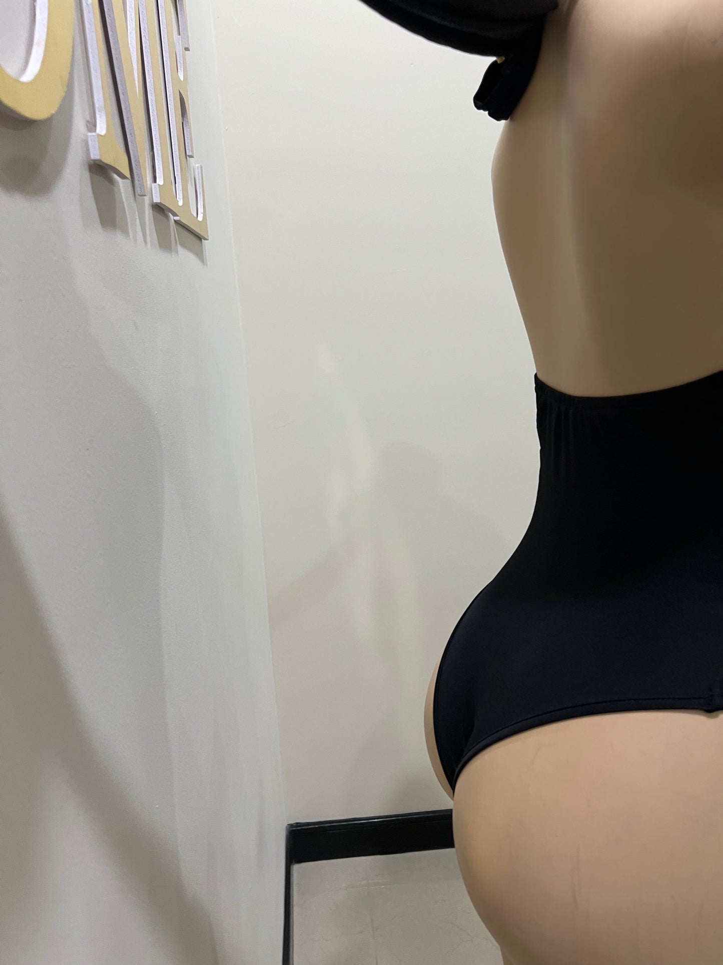 Nara Petal 2 Pcs Bodysuit & Skirt Set (Black)