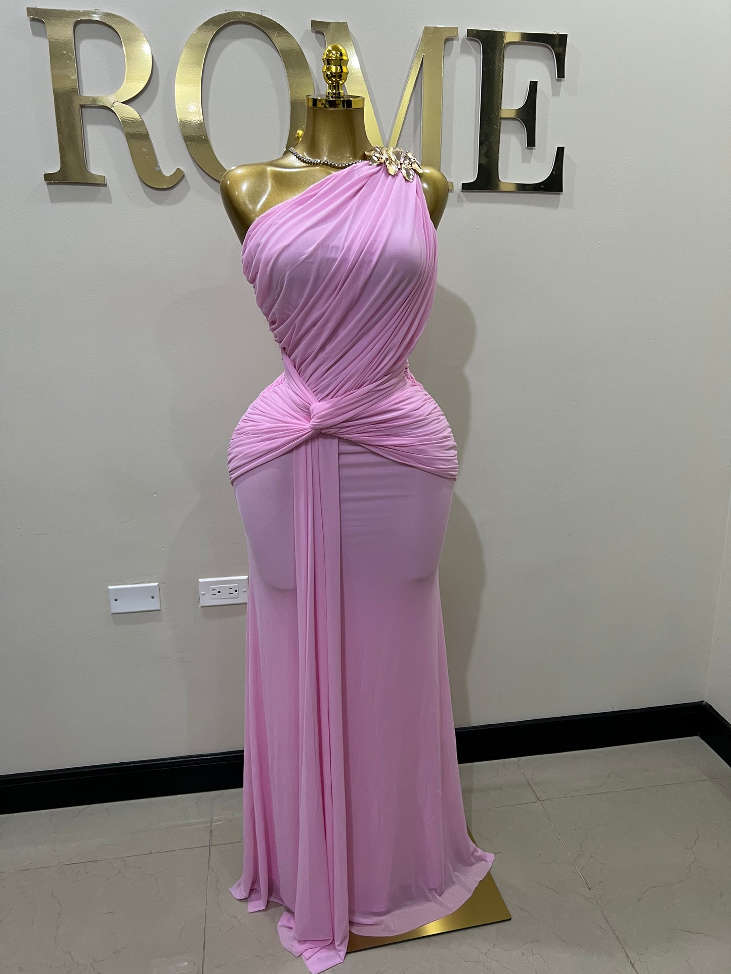Michelle Petal Grace Dress (Light Pink)